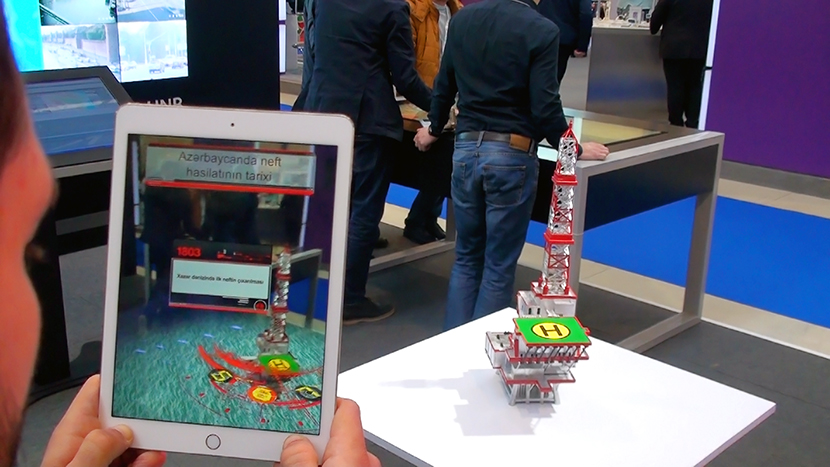 The history of Azerbaijan's oil industry in augmented reality.