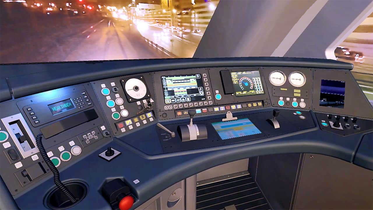 Virtual driver’s cabin is thought out to the last detail and is absolutely no different from the real one.