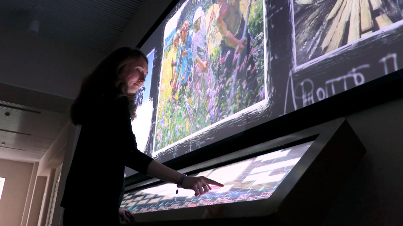 The interactive timeline gives the insight into various art movements and their story.