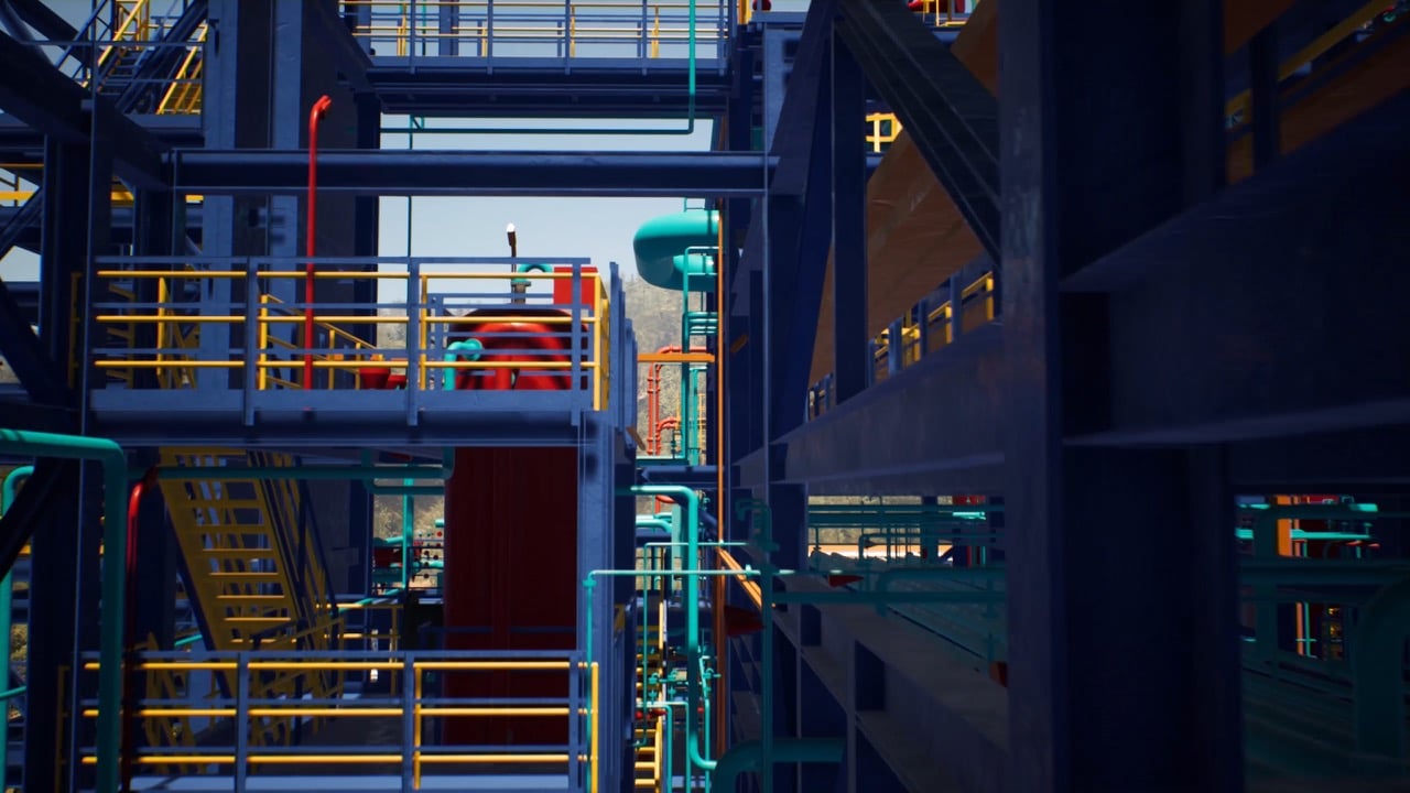 Virtual reality glasses allow you to use an interactive model as a simulator.