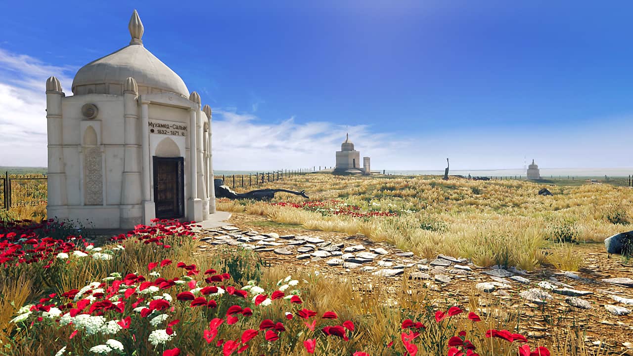 The Bukey Horde historical complex in virtual reality.