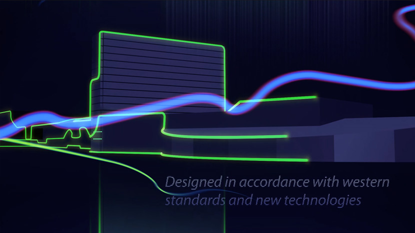 A shot from the CG video.