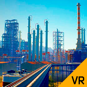 Oil Refinery Interactive 3D Model