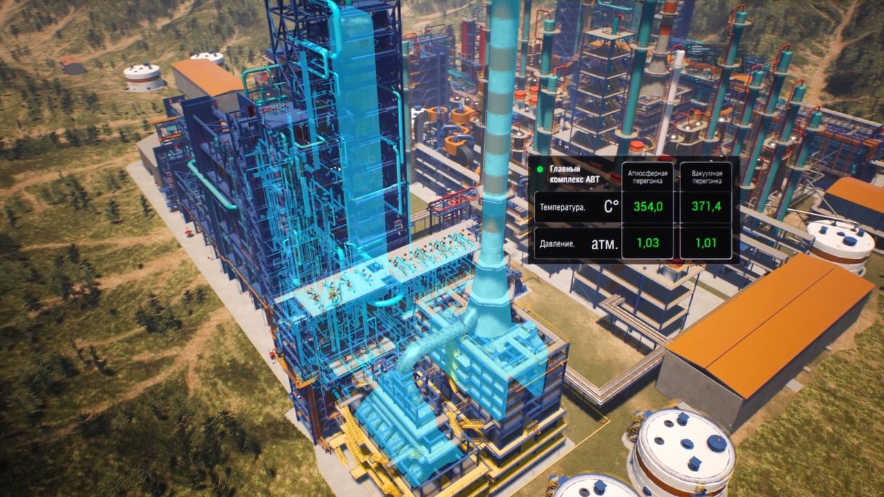The interactive model allows to display data in real-time mode.
